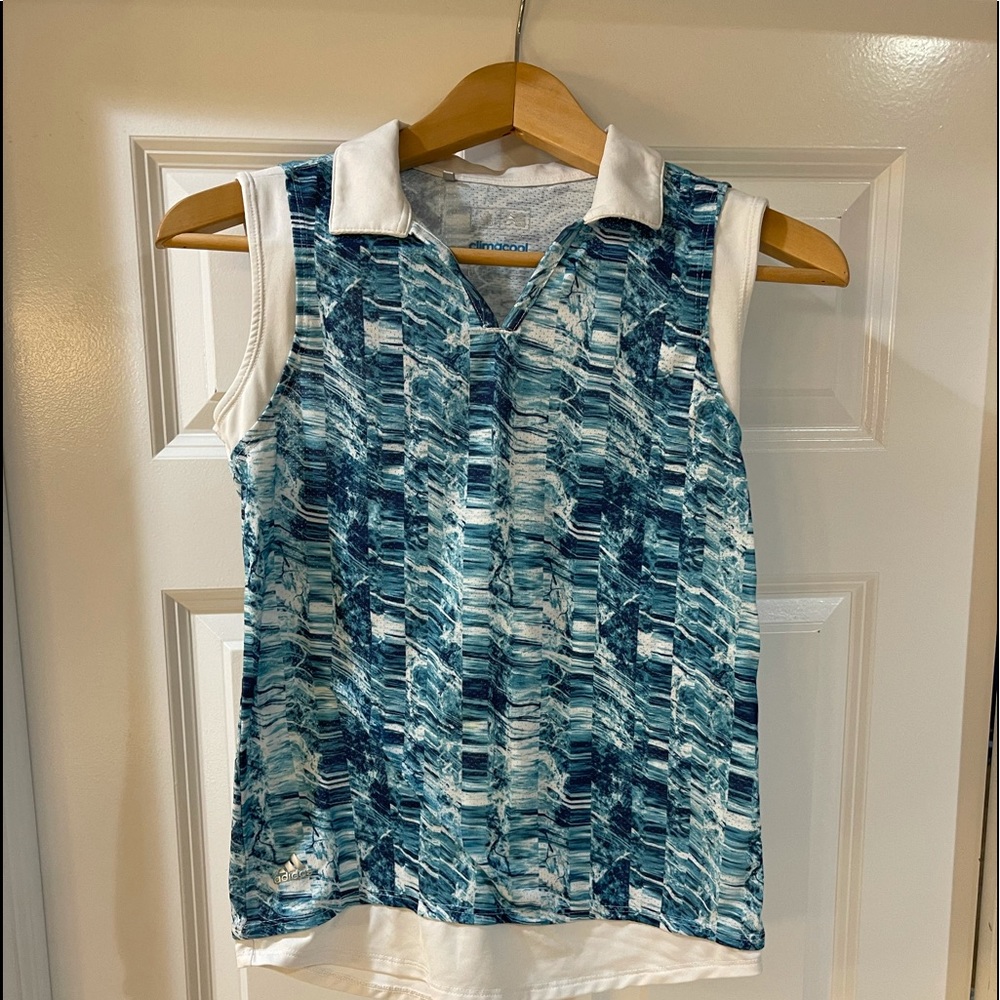 Adidas Girls Golf Shirt Size L-10/12.